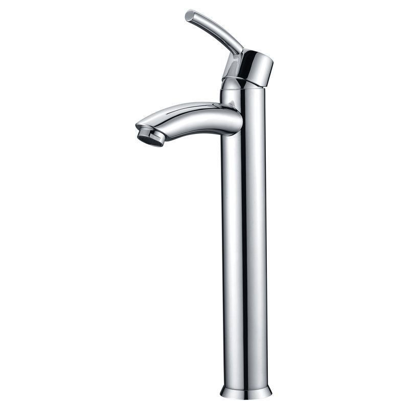Single-Hole Single-handle Bathroom Faucet with Drain Assembly, Polished Chrome