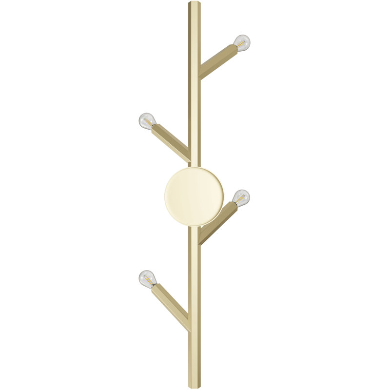 Oaks 4 - Light Wallchiere, Brushed Brass