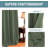 Blackout Curtains for Bedroom 42"/52" Wide Black Out Curtains Thermal Insulated 100”/120“/180” Wide Long Blackout Curtains for Living Room Outdoor Privacy Energy Saving Curtains for Patio Door Grommet 1 Panel-935641499-935641490