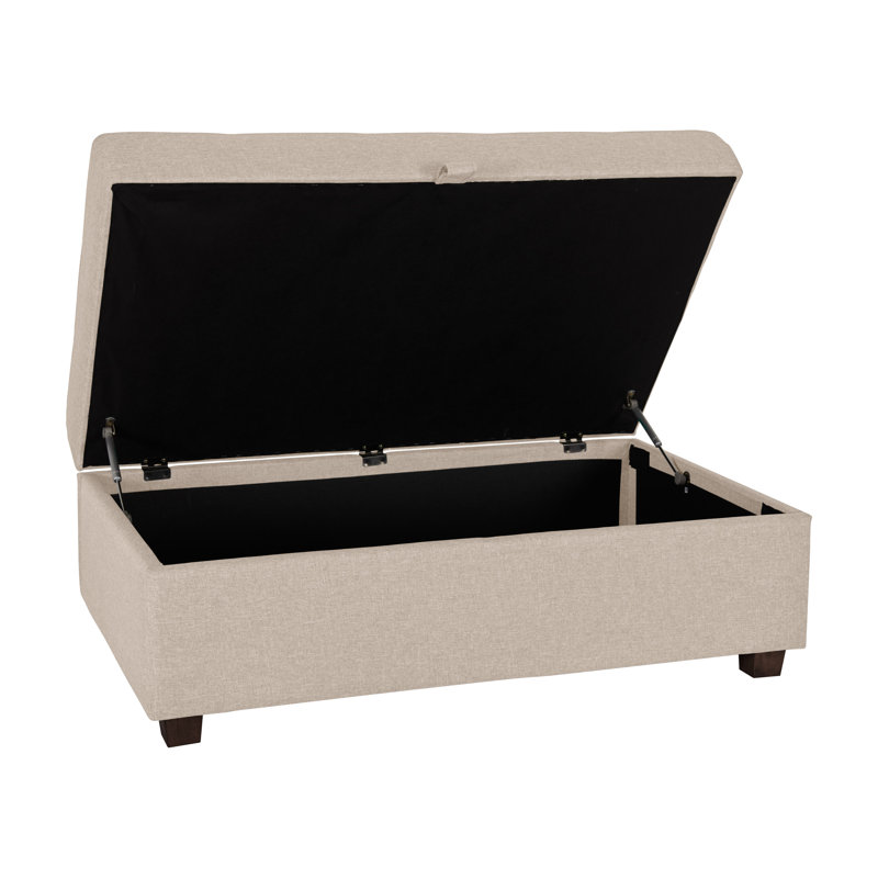 Repose-pieds avec rangement Calliemae, Polyester beige