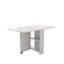 Table pliante blanche entièrement dépliée 51,18 pouces