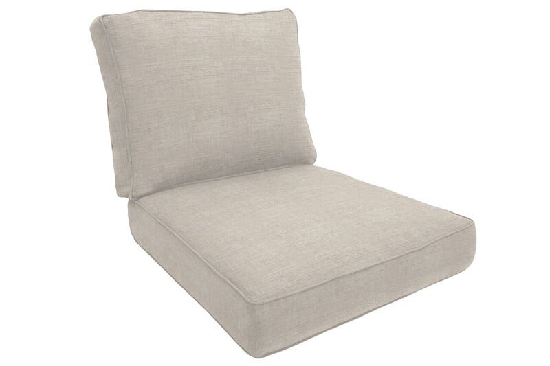 Eddie Bauer Outdoor Lounge Seat/Back Cushion, Cast Silver Sunbrella®, 5" H x 26" W x 30" D