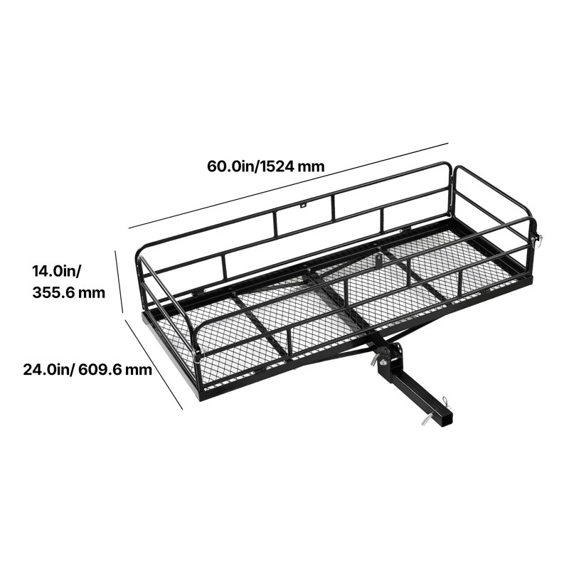 500 lbs Hitch Cargo Carrier Folding Hitch Cargo Carrier with Cargo Net