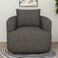 Fauteuil pivotant rembourré à accoudoirs rembourrés Modern-1868946750