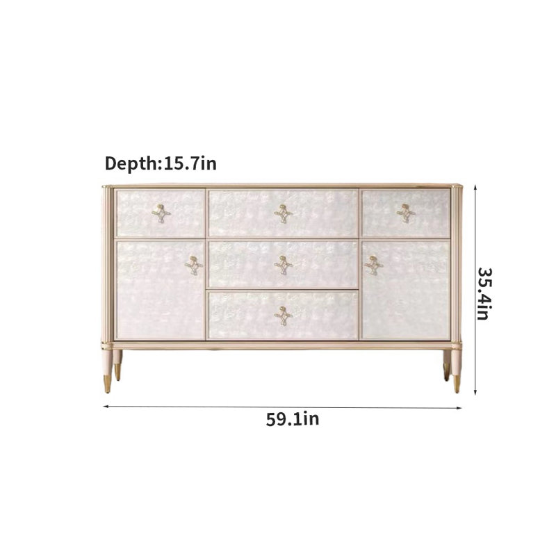 Modern Simple Rectangular Entrance Cabinet 59.1'' Sideboard