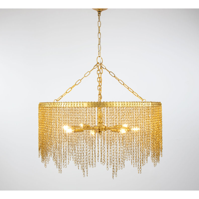 Cellini 8 - Light Chandelier, Gold
