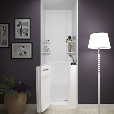 Baignoire 37" x 31" à remous en fibre de verre avec chauffe-eau durango
