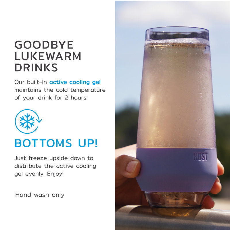 Champagne FREEZE Cooling Cups, Purple