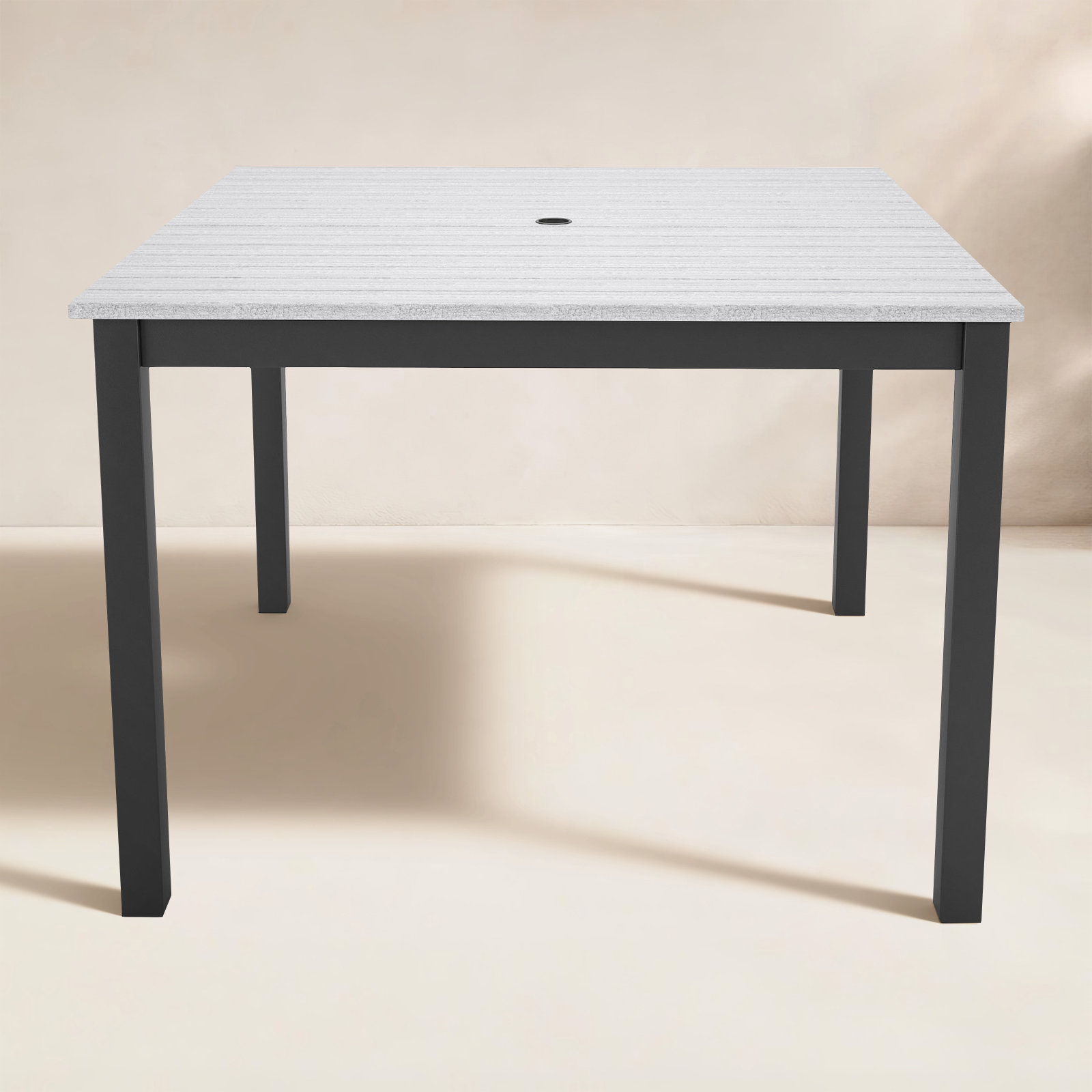 Townsend Patio Dining Table, 41" W x 41" L x 29" H, Off-White