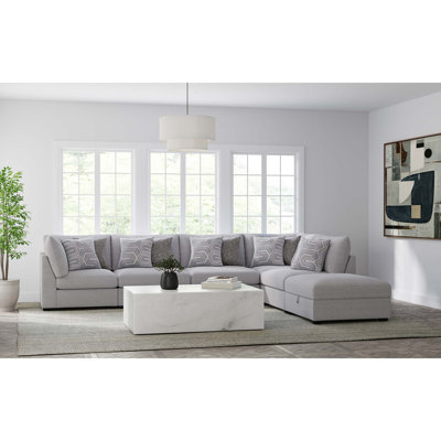 Canapé modulaire rembourré 6 pièces Lafayette