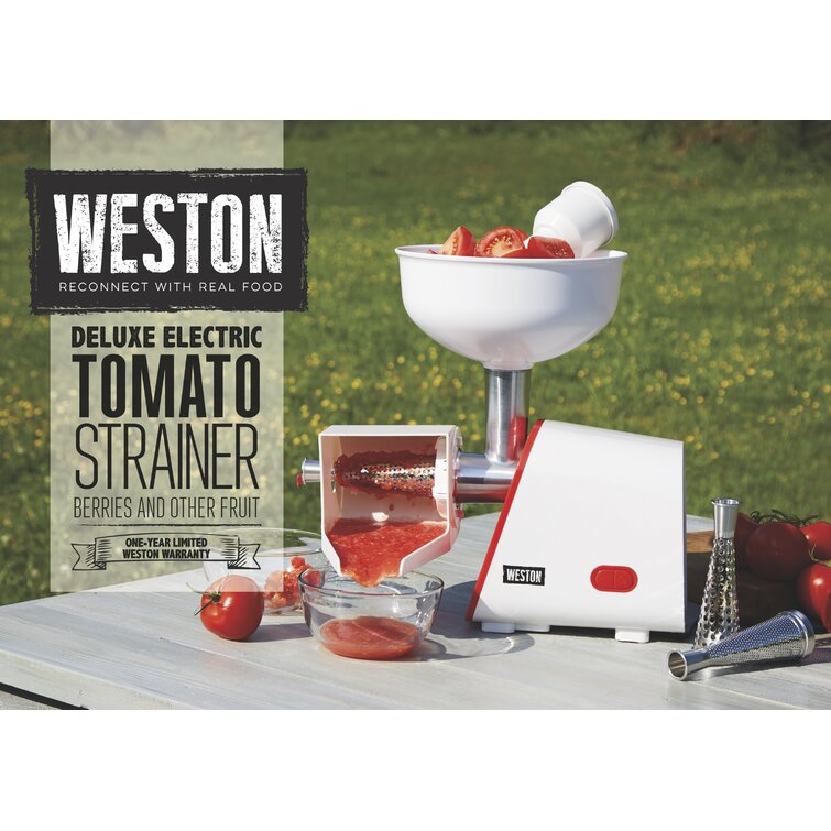 Weston Tomato Strainer and Fruit Press White