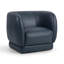 Fauteuil club pivotant en cuir véritable Rinner-125490439