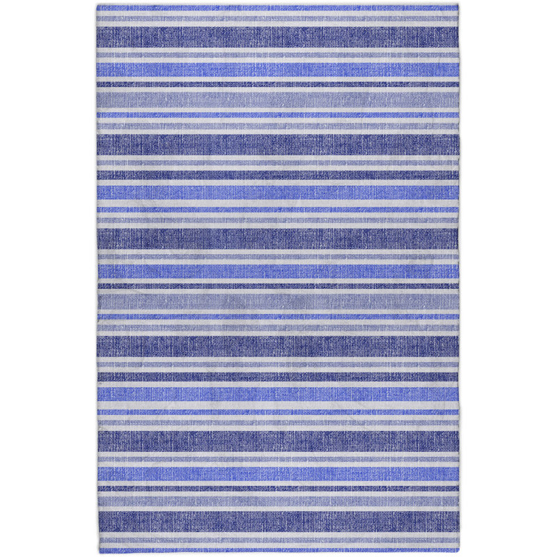 Tapis à poils longs de qualité supérieure lavable à la machine Dream ADS531, Bleu, 3 pi x 5 pi