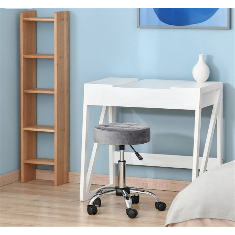 Tabouret de bureau rond avec hauteur réglable et fauteuil de coiffeuse