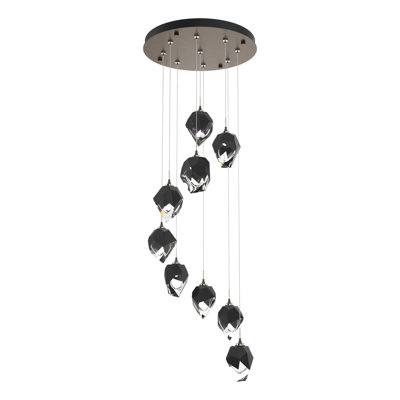 Luminaire suspendu géométrique à 9 lumières Chrysalis