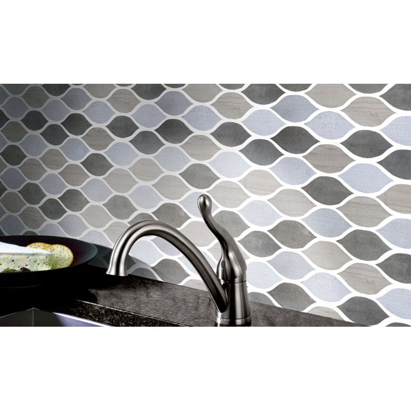 12" x 12" Marble Arabesque Mosaic Wall & Floor Tile