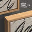 «Abstract Neutral Black Paint», ensemble de 3 reproductions d'art encadrées sur toile-109881593-109881592