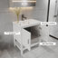 Meuble-lavabo autoportant de 30 po avec tablette ouverte, base en bois massif de qualité supérieure avec base-104076244