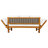 Caleta 94.41'' Modern Coastal Acacia Solid Wood & Wicker Outdoor Daybed with Adjustable Armrests