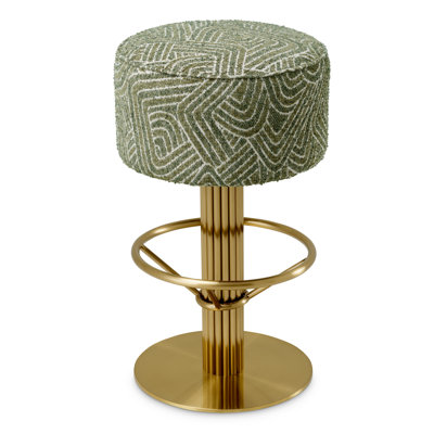 Carleton Upholstered Bar Stool with Metal Frame