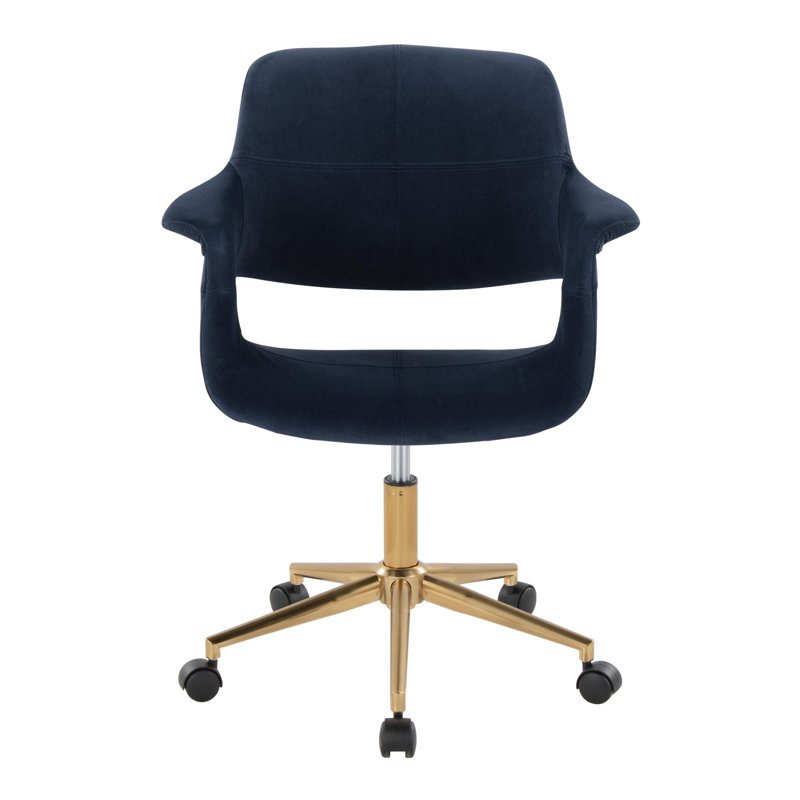 Chaise de bureau Ammaria, Bleu