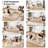 Boneless Foldable Modular Corduroy Sofa Bed, Convertible With Deep Seat And Soft Cushions, No Assembly Required-444923656-447708837