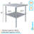 36 in. x 36 in. Stainless Steel Table