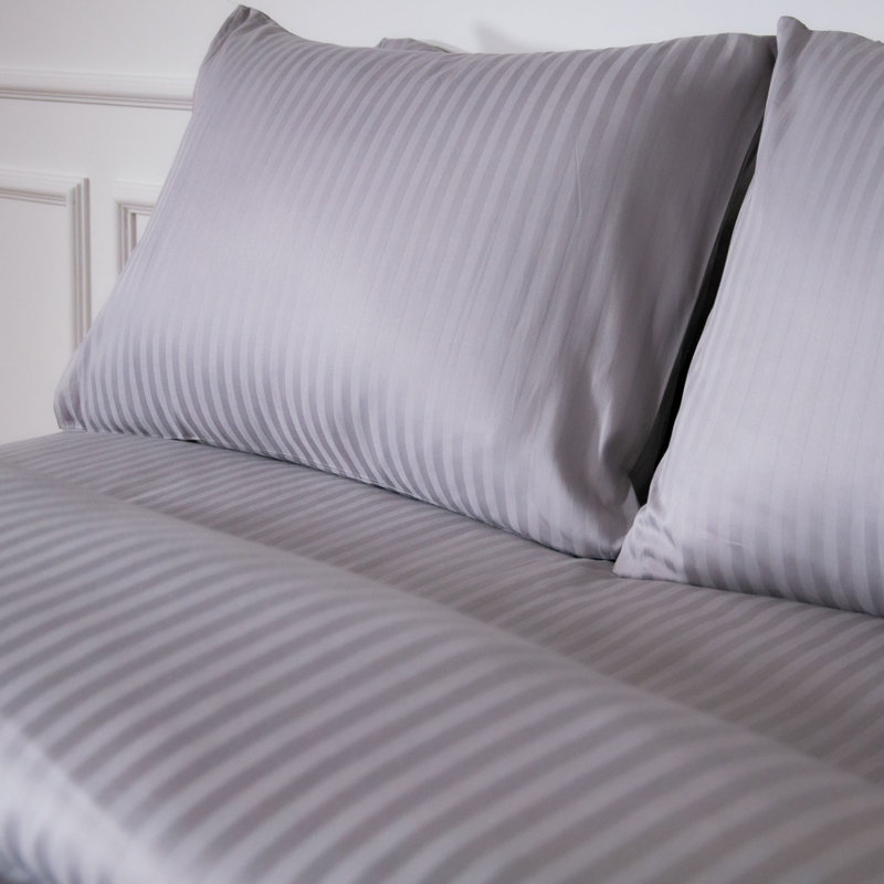 Mix & Match Bundle 100% Cotton Sateen Standard Pillowcases, Grey