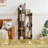 Melgarejo Wooden Tree Bookshelf, 8 Tier Floor Standing Narrow Book Shelf, Tree-Shaped Bookcase with 8 Shelves, Vertical Tall Storage Rack Display Shelf for Living Room, Bedroom, Home Office, Small Spaces-1302355065