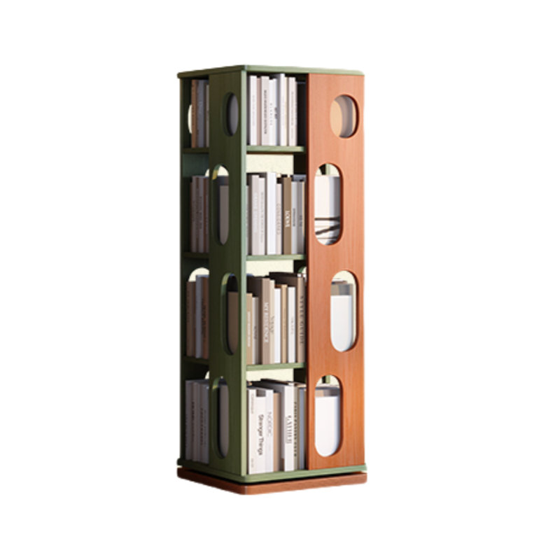 Bibliothèque tournante de style français, (4 tablettes) H 49,21 po x l 17,32 po x P 17,32 po