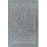 Orlie Hand Tufted Wool Geometric Area Rug in Brown