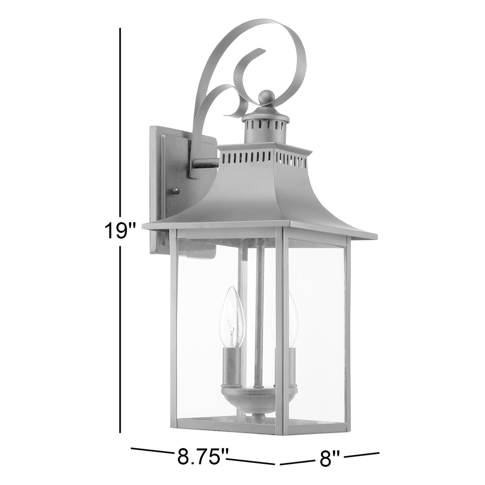 Amarone 2 Light Outdoor Wall Light, Black