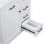 Ensemble de meuble-lavabo 30 po avec lavabo, armoire de salle de bain avec tiroirs, structure solide et panneau de fibres à densité moyenne-104239769