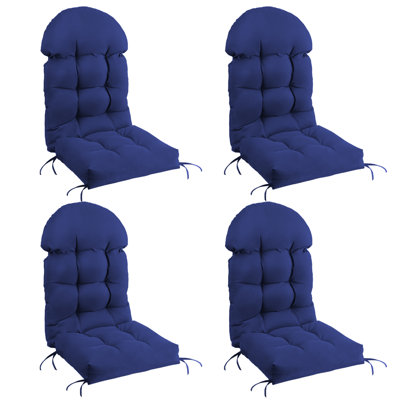 4 PCS Outdoor Adirondack Chair Seat and Back Cushion