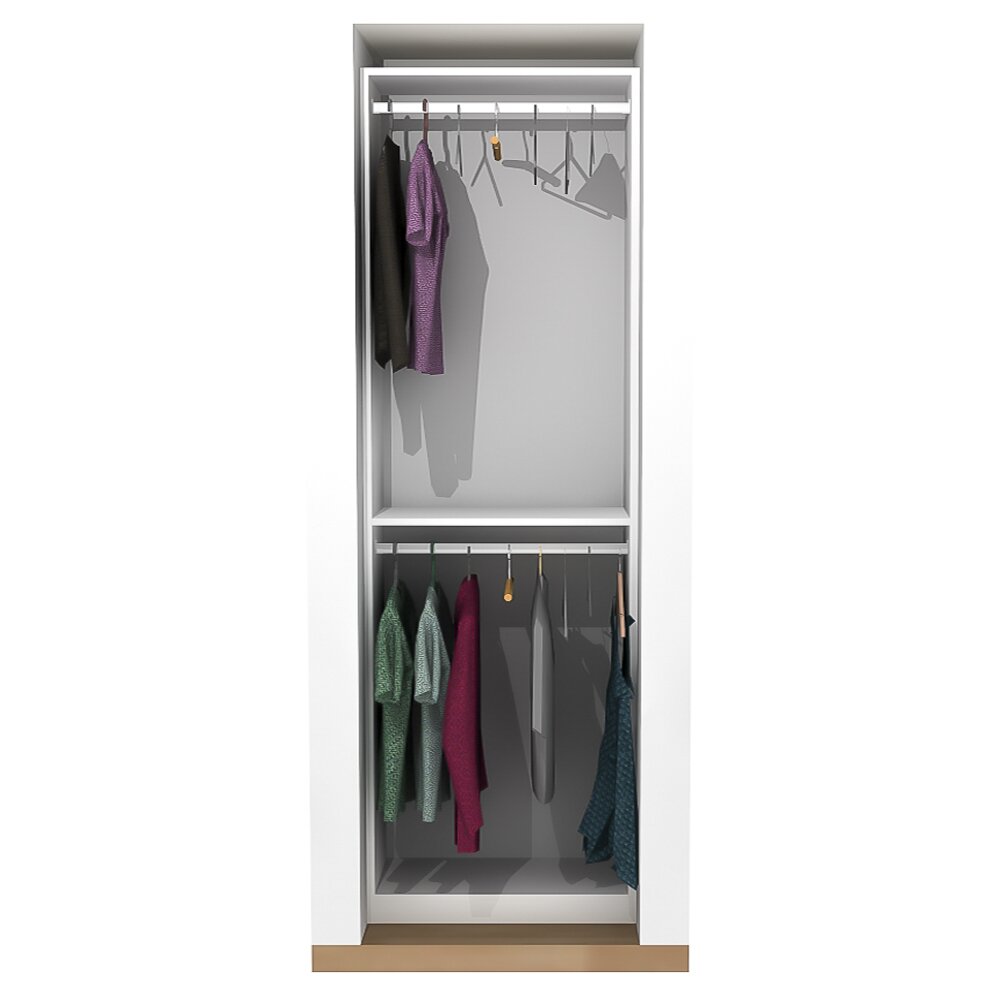 ClosetMaid ShelfTrack 120.5 in. W White Reach-In Wall Mount 5