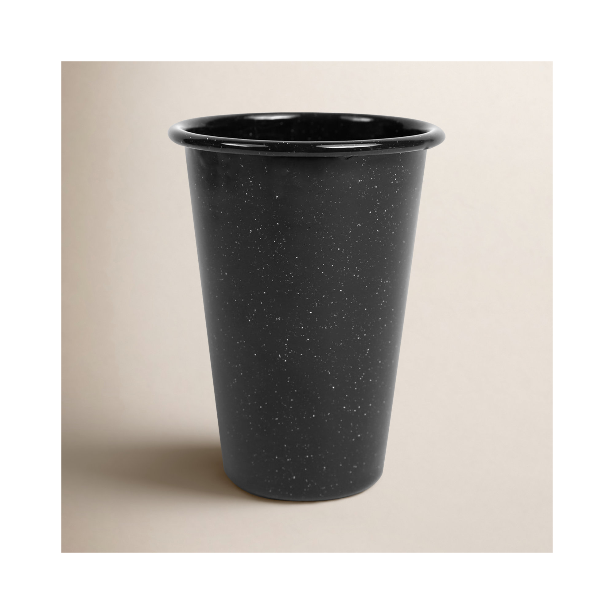 Crow Canyon Enamelware Stinson 14 oz Tumbler, Black