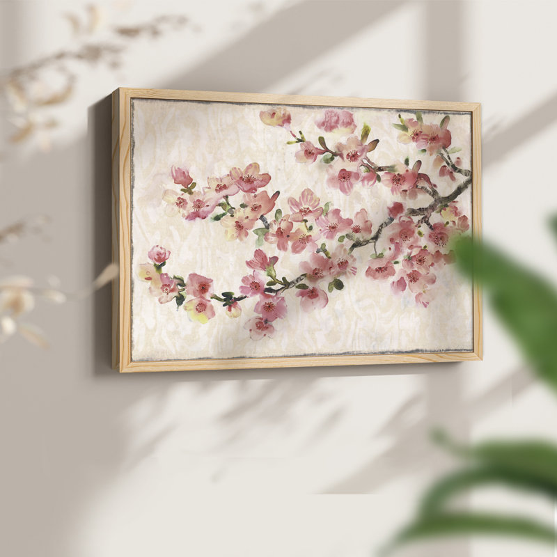 «Cherry Blossom Composition I», reproduction encadrée, Naturel, H 22 po x l 28 po