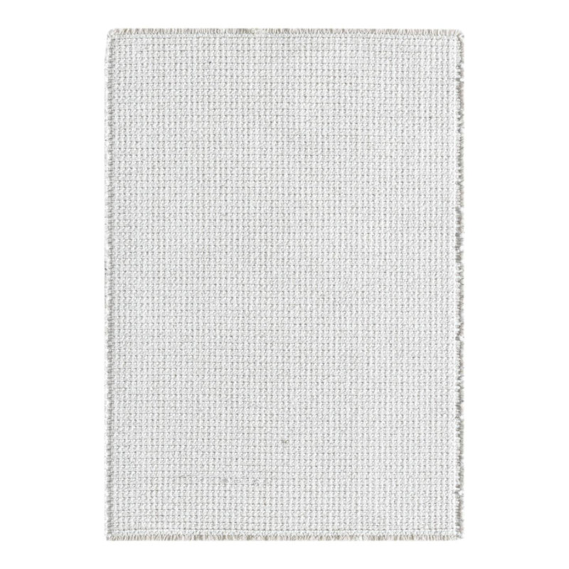Two Tone Fringed Area Rug, Rectangle 2' x 3'