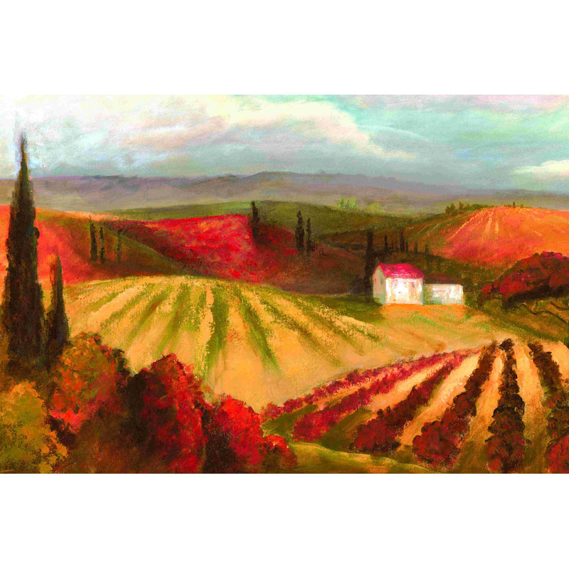 Toscane 7 - peinture sur toile tendue, H 8 po x l 12 po