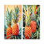 Ensoleillé ensoleillé ananas - ensemble de 2 ananas muraux-911685199-911685196