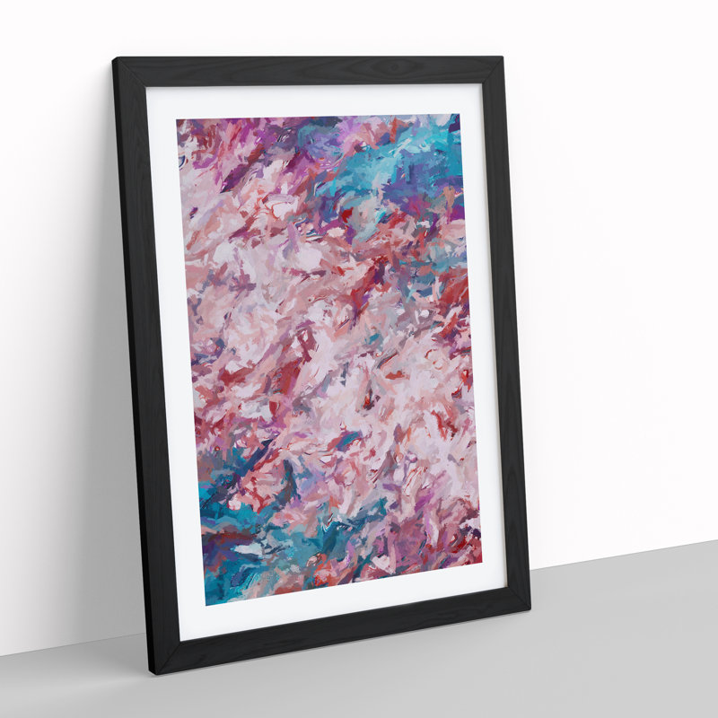 Sacrificing It All Abstract - Framed Print, Black Framed, 64cm H x 46cm W x 2cm D