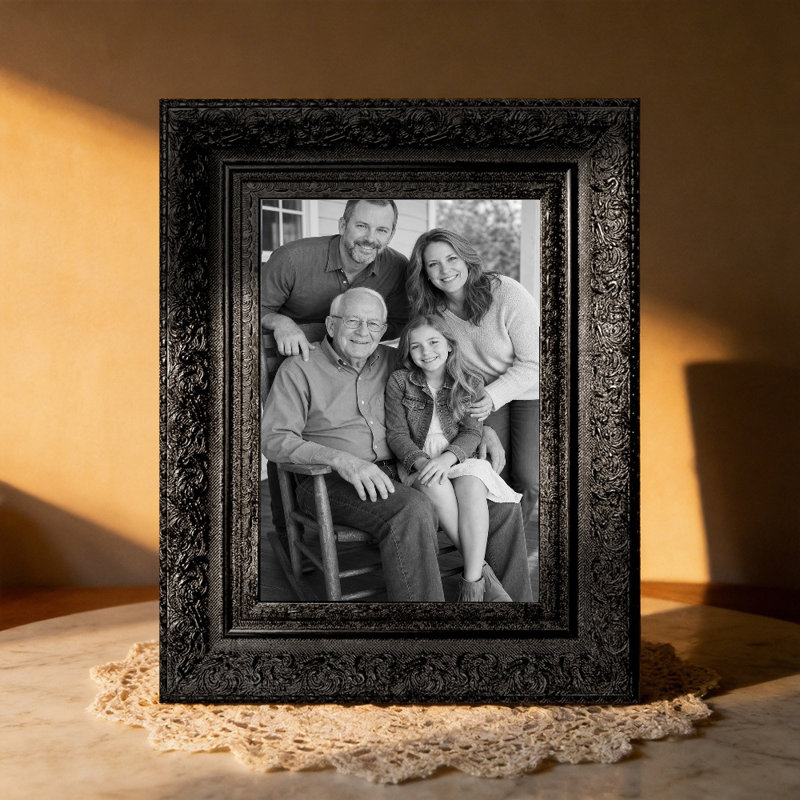 Cadre photo noir 1PC 8 "x 10" pour tous les jours avec forme rectangulaire classique, Black, 1, L 8 po x H 10 po