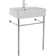 Scarabeo By Nameeks Teorema 18.1'' White Ceramic Rectangular Bathroom Sink with Overflow