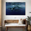 Baleines à bosse sur toile-1078703530
