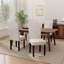Chaises de salle à manger modernes et rembourrées cloutées (ensemble de 6)-1125361491