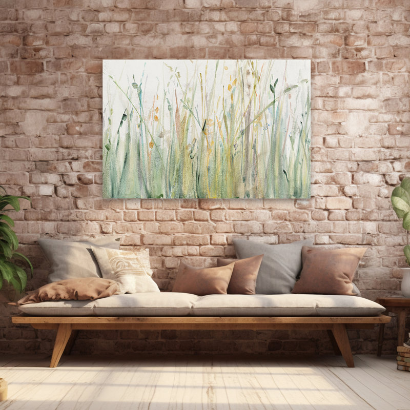 Abstract Fields - Spring Grasses I, 40" H x 60" W