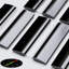 5x Black 50 mm Acrylic Low Profile Flexible Living Hinges, Continuous