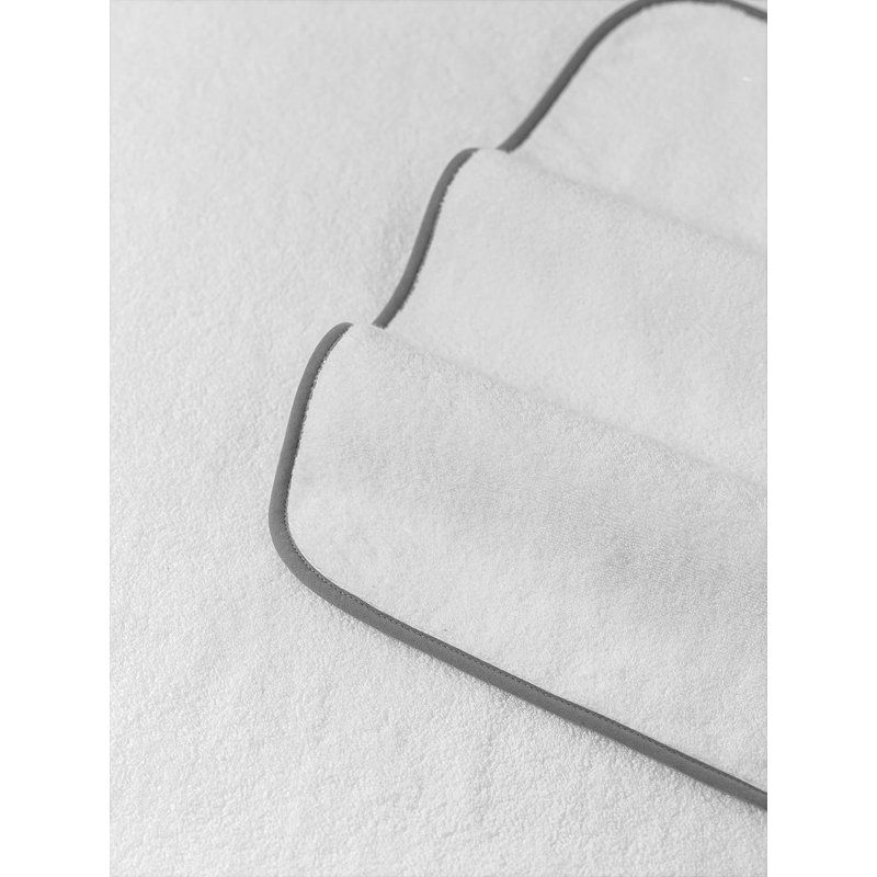 Ensemble de 4 pièces de chambre d'amis en coton turc Austin, gris