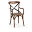 Stanhope Cross Back Armchair in Brown