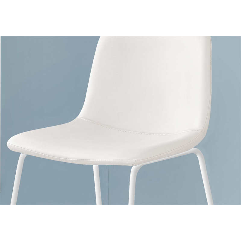 Chaise Ella, tabouret de bar ergonomique, Blanc